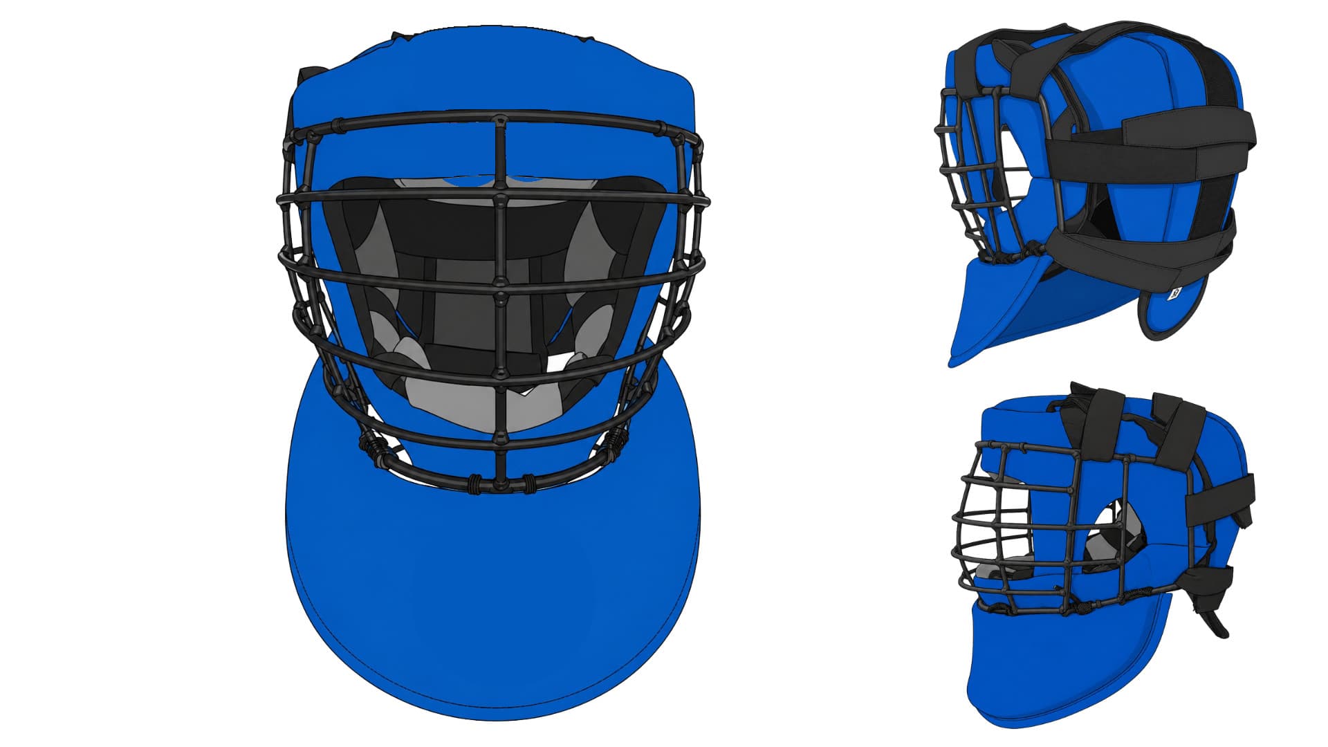 Padded Trainer Helmet with Steel Grille